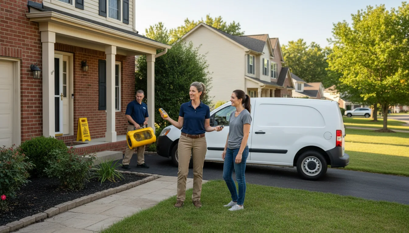 Residential water damage restoration in Leeds, ME